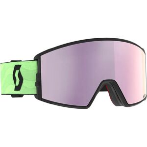Scott React Ski Goggles Glow Green Amplifier Lavender Chrome/CAT3 Men,Women Scott React Ski Goggles Glow Green Amplifier Lavender Chrome/CAT3 Men,Women