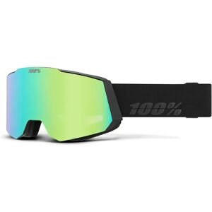 100percent Snowcraft Hiper Ski Goggles Black / Green Mirror Green Lens/CAT2 Men,Women 100percent Snowcraft Hiper Ski Goggles Black / Green Mirror Green Lens/CAT2 Men,Women