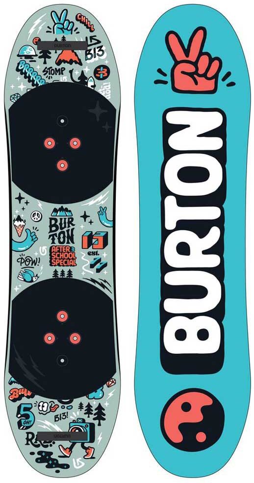 Burton After School Special Junior Snowboard Blue / Green / Black 100 Boys,Girls