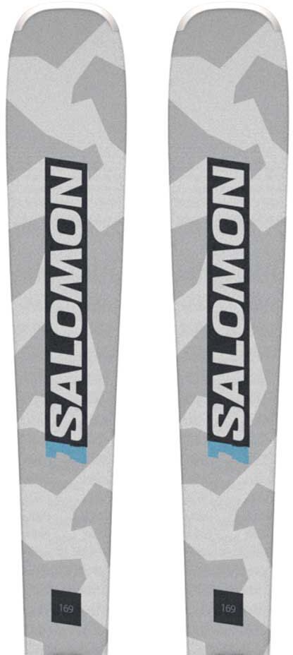Salomon S/force Am 80+m10 Gw L80 Alpine Skis Pack Light Grey / Camo / Blue 185 Men,Women
