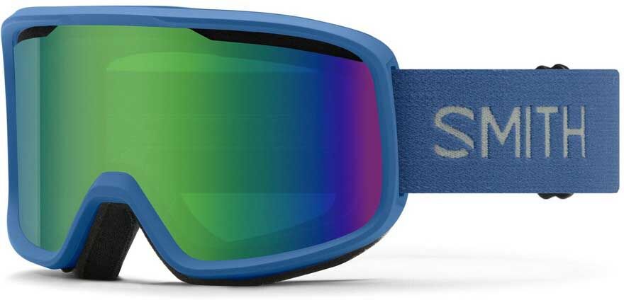 Smith Frontier Ski Goggles True Blue Green Solx Mirror Antifog/CAT2 Men,Women