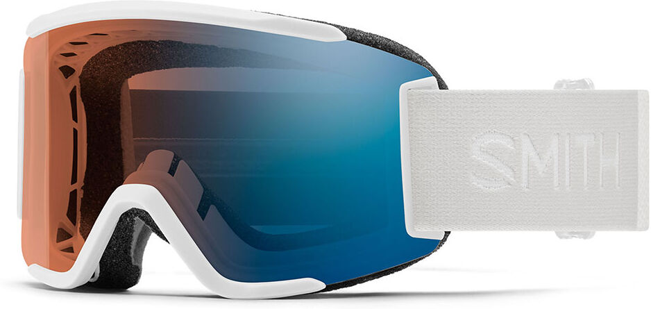 Smith Squad S Ski Goggles White Vapor ChromaPop Pro Photochromic Blue Mirror/CAT2-3 Men,Women