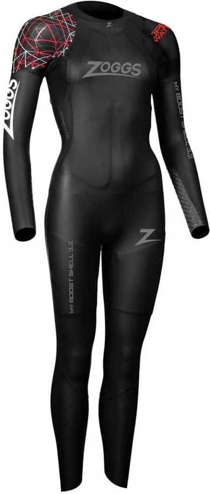 Zoggs Ow Myboost Shell Fs 3/2 Mm Woman Neoprene Wetsuit Black / Red S Women