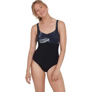 Speedo Contourlustre Printed Swimsuit Black / White UK 44 Women Speedo Contourlustre Printed Swimsuit Black / White UK 44 Women