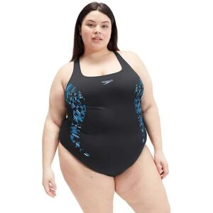 Speedo Placement Medalist + Swimsuit Black / True Cobalt / Curious Blue UK 44 Women Speedo Placement Medalist + Swimsuit Black / True Cobalt / Curious Blue UK 44 Women