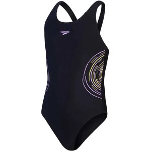 Speedo Placmement Muscleback Swimsuit Black / Sweet Purple / Lemon Drizzle 7-8 Years Girls Speedo Placmement Muscleback Swimsuit Black / Sweet Purple / Lemon Drizzle 7-8 Years Girls