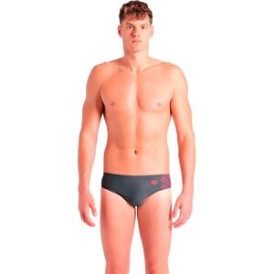 Arena Kikko V Swimming Brief Asphalt / Red FR 105 Men Arena Kikko V Swimming Brief Asphalt / Red FR 105 Men