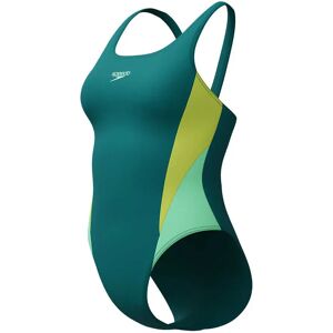Speedo Colourblock 2.0 Swimsuit Deep Emerald UK 42 Women Speedo Colourblock 2.0 Swimsuit Deep Emerald UK 42 Women