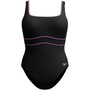 Speedo Shaping Contoureclipse Swimsuit Black / Neon Violet UK 36 Women Speedo Shaping Contoureclipse Swimsuit Black / Neon Violet UK 36 Women