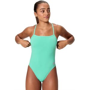 Speedo Female Solid V-back 2.0 Swimsuit Aqua Breeze UK 28 Women Speedo Female Solid V-back 2.0 Swimsuit Aqua Breeze UK 28 Women