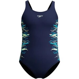 Speedo Placement Muscleback Swimsuit Peacoat / Pale Clover 7-8 Years Girls Speedo Placement Muscleback Swimsuit Peacoat / Pale Clover 7-8 Years Girls