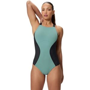 Speedo Sculpture High Neck Contour Swimsuit Moss Agate UK 42 Women Speedo Sculpture High Neck Contour Swimsuit Moss Agate UK 42 Women