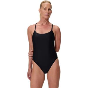 Speedo Solid Racerback Swimsuit Anthracite / White L Women Speedo Solid Racerback Swimsuit Anthracite / White L Women