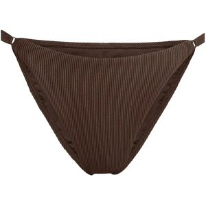 Adidas Iconisea Ribbed Bikini Bottom Aurora Coffee 36 Women Adidas Iconisea Ribbed Bikini Bottom Aurora Coffee 36 Women