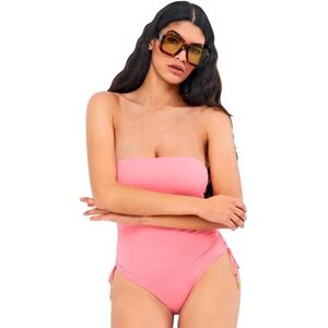 Gisela Bandeau Neckline Wire-free Swimsuit Pink XL Women Gisela Bandeau Neckline Wire-free Swimsuit Pink XL Women