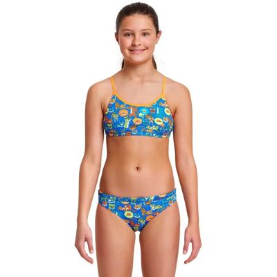 Funkita Big Cat Bash Bikini Novelty Blue 12 Years Girls Funkita Big Cat Bash Bikini Novelty Blue 12 Years Girls