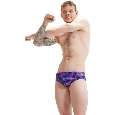 Speedo Allover 8 Cm Swimming Brief Black / True Cobalt / Indigo Glow / Candy Vibe / Orchid Sh UK 36 Men Speedo Allover 8 Cm Swimming Brief Black / True Cobalt / Indigo Glow / Candy Vibe / Orchid Sh UK 36 Men