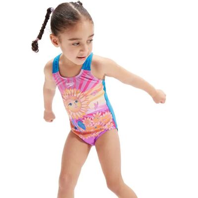 Speedo Digital Printed Swimsuit Neon Violet / Parma Violet / Parrot / Apricot Jam / Baja B 3 Years Girls Speedo Digital Printed Swimsuit Neon Violet / Parma Violet / Parrot / Apricot Jam / Baja B 3 Years Girls