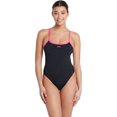 Zoggs Blaze Skyback Swimsuit Black / Magenta 34 Women Zoggs Blaze Skyback Swimsuit Black / Magenta 34 Women
