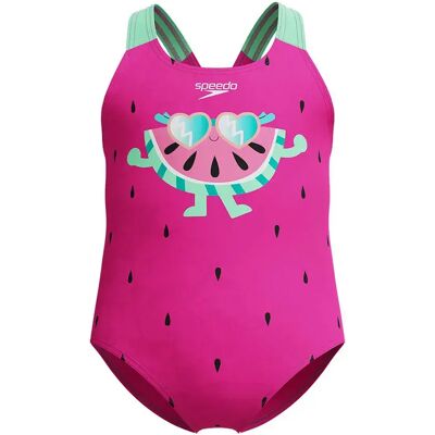 Speedo Digital Printed Swimsuit Neon Bubblegum 24 Months Girls Speedo Digital Printed Swimsuit Neon Bubblegum 24 Months Girls