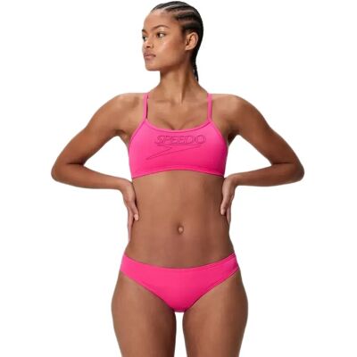 Speedo Endurance+ Logo Thin Strap Bikini Margarita Pink UK 38 Women Speedo Endurance+ Logo Thin Strap Bikini Margarita Pink UK 38 Women