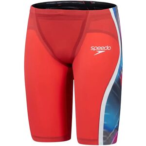 Speedo Fastskin Lzr Pure Intent 2.0 Jammer Flame Red / Picton Blue / Snow Reflective UK 22 Men Speedo Fastskin Lzr Pure Intent 2.0 Jammer Flame Red / Picton Blue / Snow Reflective UK 22 Men