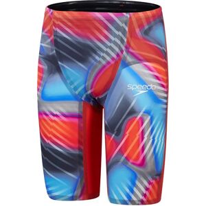 Speedo Fastskin Lzr Pure Valor 2.0 High Waisted Jammer Flame Red / Picton Blue UK 23 Men Speedo Fastskin Lzr Pure Valor 2.0 High Waisted Jammer Flame Red / Picton Blue UK 23 Men