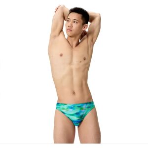 Speedo Printed Swimming Brief Sunset Grove / Green UK 26 Men Speedo Printed Swimming Brief Sunset Grove / Green UK 26 Men
