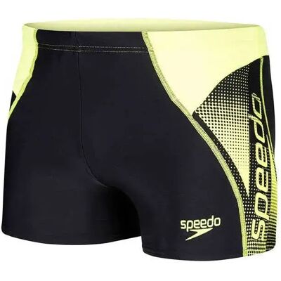 Speedo Logo Panel Swimming Boxer Black / Fluo Yellow UK 30 Men Speedo Logo Panel Swimming Boxer Black / Fluo Yellow UK 30 Men
