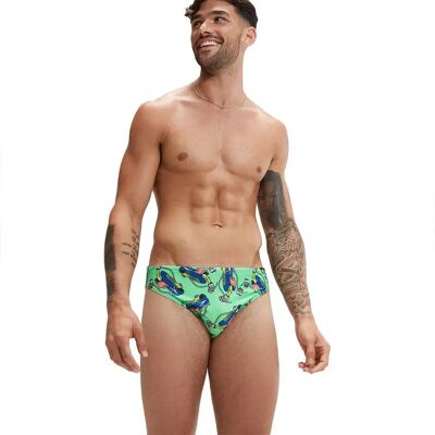 Speedo Fundies 5 Cm Swimming Brief Harlequin Green / Pure Blue / True Cobalt / Bitter Lime UK 28 Men Speedo Fundies 5 Cm Swimming Brief Harlequin Green / Pure Blue / True Cobalt / Bitter Lime UK 28 Men