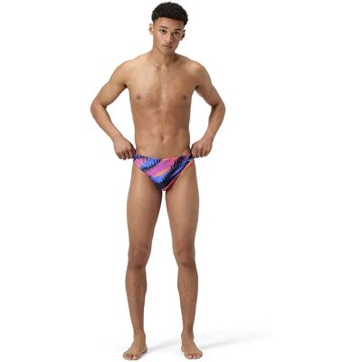 Speedo Allover Digital 5cm Swimming Brief Razor Sharp / Diva UK 26 Men Speedo Allover Digital 5cm Swimming Brief Razor Sharp / Diva UK 26 Men