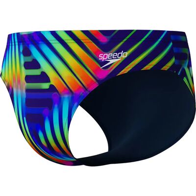 Speedo Allover Digital 8cm Swimming Brief Pahala Geo / True Navy UK 30 Men Speedo Allover Digital 8cm Swimming Brief Pahala Geo / True Navy UK 30 Men