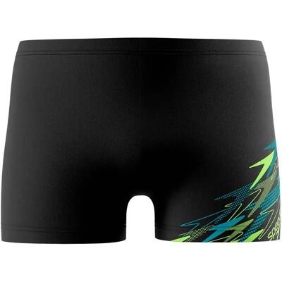 Speedo Medley Logo Aqua Swimming Shorts Anthracite / Hyper Teal 38 Men Speedo Medley Logo Aqua Swimming Shorts Anthracite / Hyper Teal 38 Men