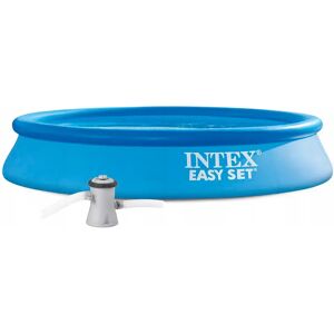 Intex Easy Set Round Inflatable Swimming Pool With Filter Pump 305x61cm Blue 305 x 61 cm unisex Intex Easy Set Round Inflatable Swimming Pool With Filter Pump 305x61cm Blue 305 x 61 cm unisex