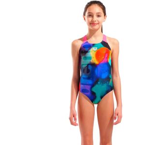 Arena Spray Paint Swimsuit Black / Shocking 14-15 Years Girls Arena Spray Paint Swimsuit Black / Shocking 14-15 Years Girls