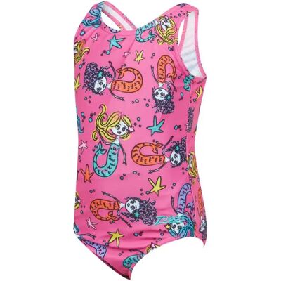 Zoggs Scoopback Swimsuit Merry Maiden 24 Months Girls Zoggs Scoopback Swimsuit Merry Maiden 24 Months Girls