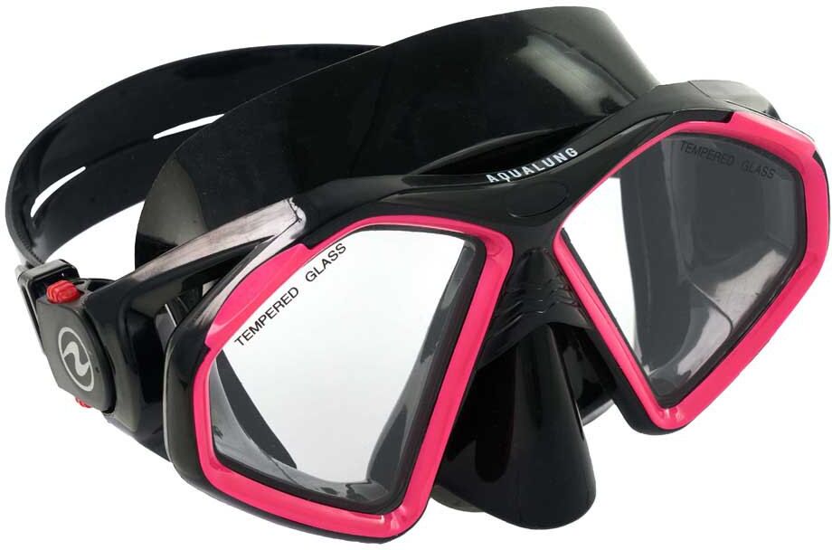Aqualung Hawkeye Swimming Mask Black / Pink One Size Men,Women