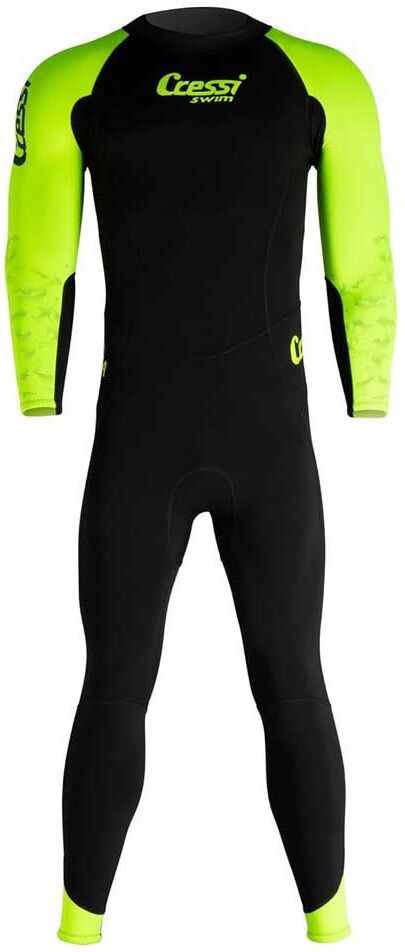 Cressi Karua Long Sleeve Neoprene Wetsuit 3-2 Mm Black / Green 2XL Men