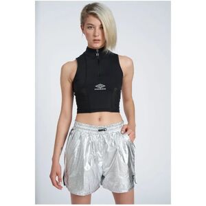 Umbro Reflective Tech Sports Top Silver / Black M Women Umbro Reflective Tech Sports Top Silver / Black M Women