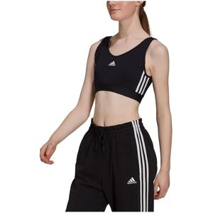Adidas 3 Stripes Crop Sports Top Black / White M Women Adidas 3 Stripes Crop Sports Top Black / White M Women