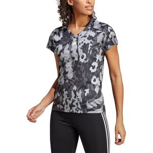 Adidas Tr-es Aop Short Sleeve T-shirt Black / Mgh Solid Grey / White S Women Adidas Tr-es Aop Short Sleeve T-shirt Black / Mgh Solid Grey / White S Women