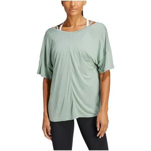 Adidas Yoga St O Short Sleeve T-shirt Silver Green S Women Adidas Yoga St O Short Sleeve T-shirt Silver Green S Women