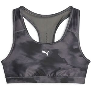 Puma Run 4kee Mid Impac Medium Impact Sports Bra Black AOP L Women Puma Run 4kee Mid Impac Medium Impact Sports Bra Black AOP L Women