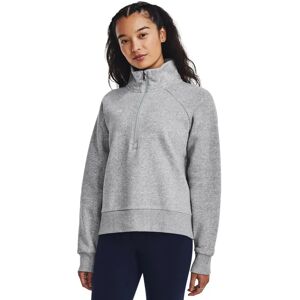 Under Armour Rival Fleece Half Zip Sweatshirt Mod Gray Light Heather 011 / White 100 M Women Under Armour Rival Fleece Half Zip Sweatshirt Mod Gray Light Heather 011 / White 100 M Women