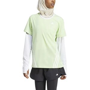 Adidas Train Icons 3 Stripes Long Sleeve T-shirt Semi Green Spark 2XS Women Adidas Train Icons 3 Stripes Long Sleeve T-shirt Semi Green Spark 2XS Women