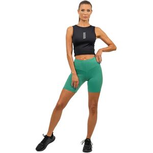 Nebbia Biker Elite High Waist Short Leggings Green S Women Nebbia Biker Elite High Waist Short Leggings Green S Women