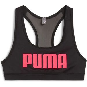 Puma 4 Keeps Medium Impact Sports Bra Black / Sunset L Women Puma 4 Keeps Medium Impact Sports Bra Black / Sunset L Women