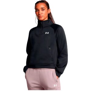 Under Armour Fleece Pro Half Zip Sweatshirt Black / White XS Women Under Armour Fleece Pro Half Zip Sweatshirt Black / White XS Women
