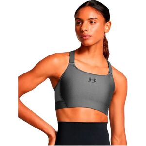 Under Armour Heatgear High Support Sports Top Castlerock / Black XS Women Under Armour Heatgear High Support Sports Top Castlerock / Black XS Women