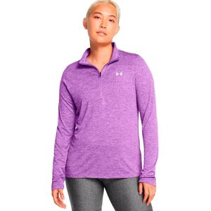 Under Armour Tech Twist Half Zip Sweatshirt Lavish / White XL Women Under Armour Tech Twist Half Zip Sweatshirt Lavish / White XL Women